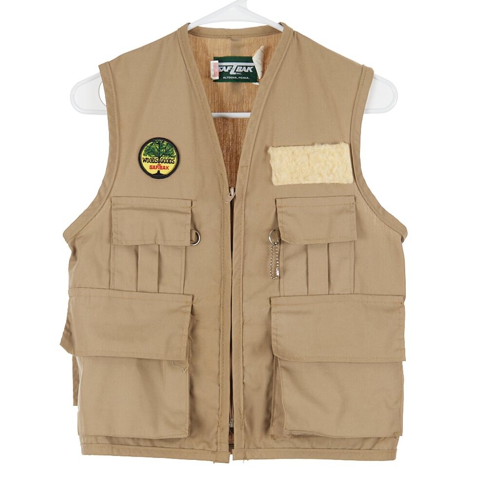 VTG SafTbak Made in USA Fly Fishing Outdoor Vest Zip Up Men's Small